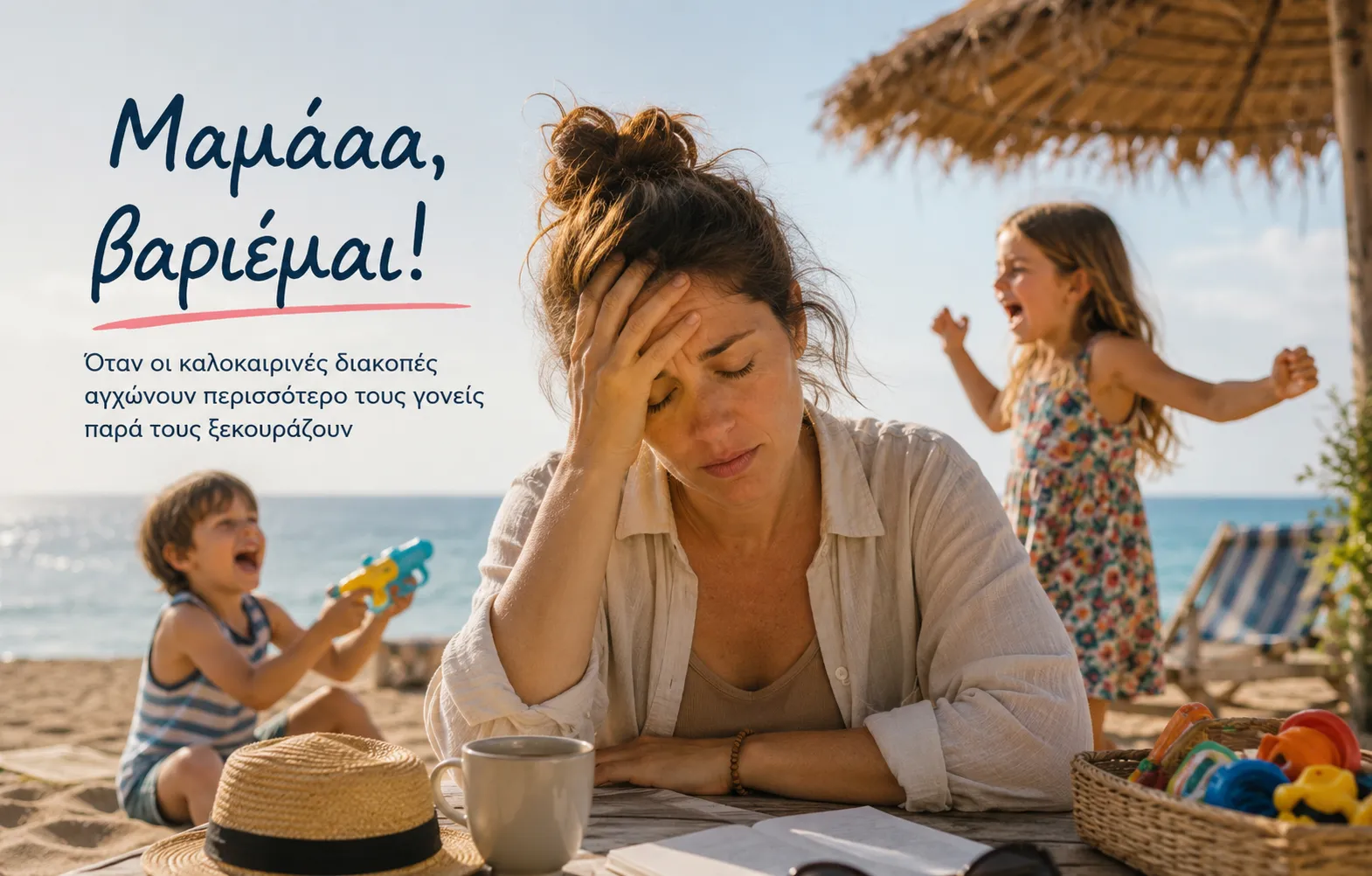 Μαμάαα, βαριέμαι! - Όταν οι καλοκαιρινές διακοπές αγχώνουν περισσότερο τους γονείς παρά τους ξεκουράζουν