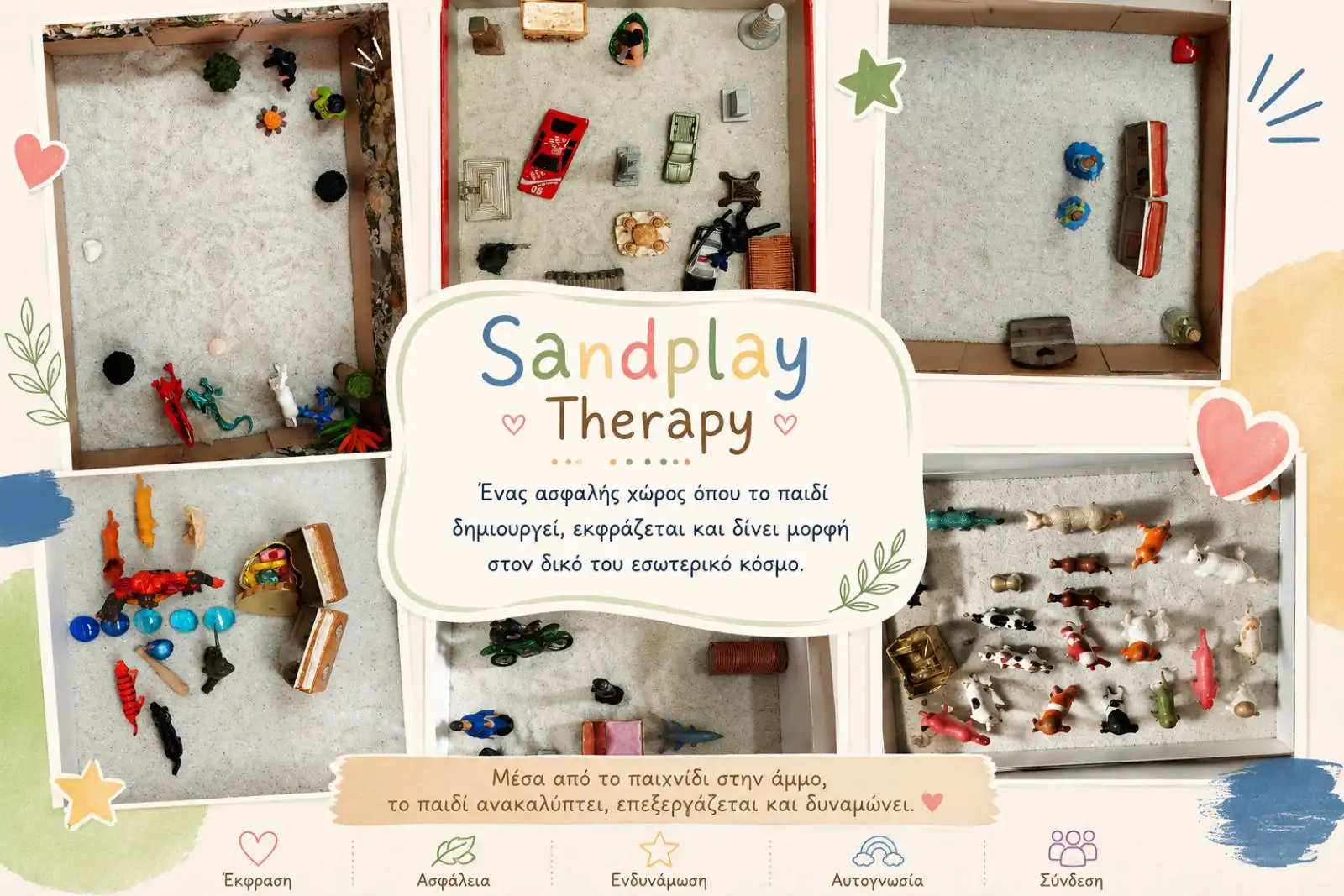 Sandplay Therapy: Όταν το παιδί μιλά μέσα από το παιχνίδι